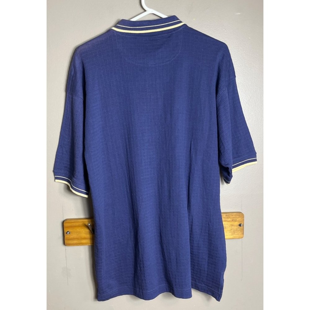 Equus Shirt Blue Golf Polo Short Sleeve NWT Cotton Blend Mens Size M - Picture 3 of 4